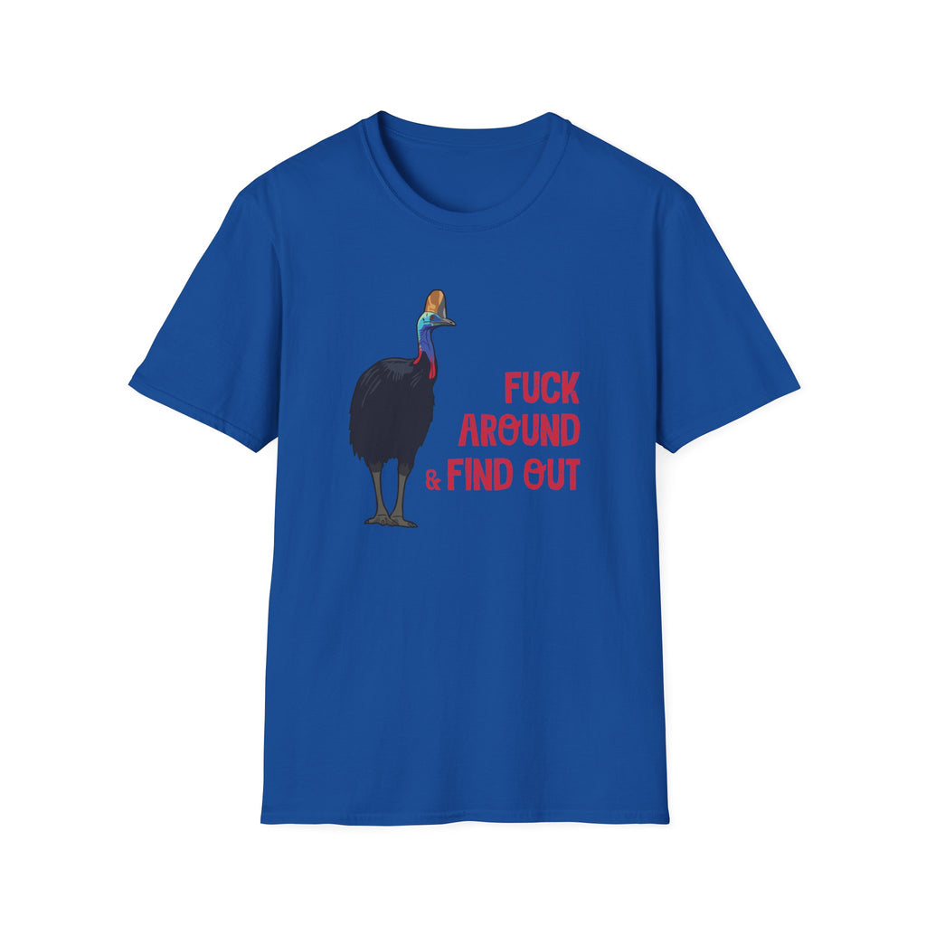 "F#ck Around & Find Out" Cassowary Graphic T-Shirt