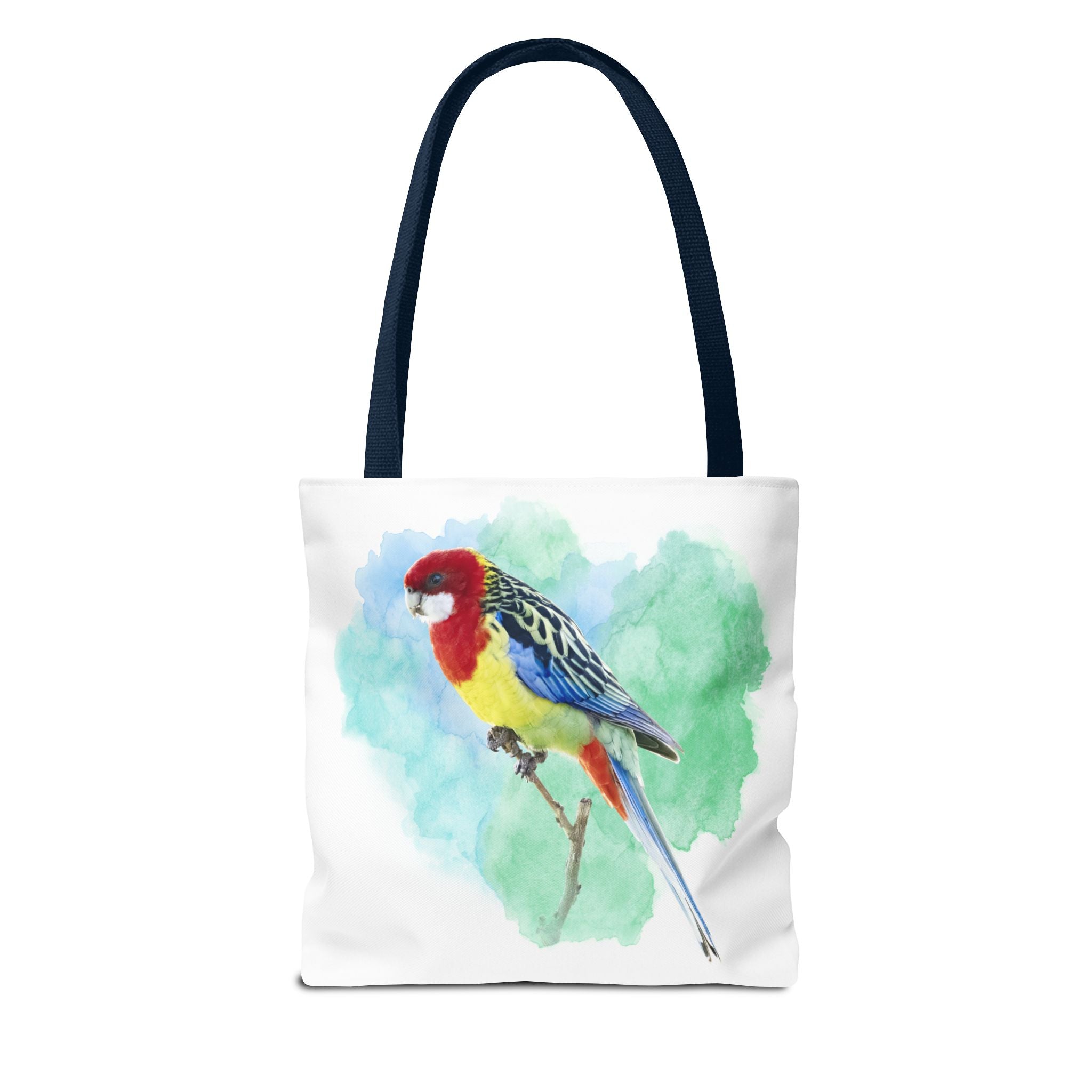 Eastern Rosella Watercolor Tote Bag – Australian Bird Art Shoulder Bag